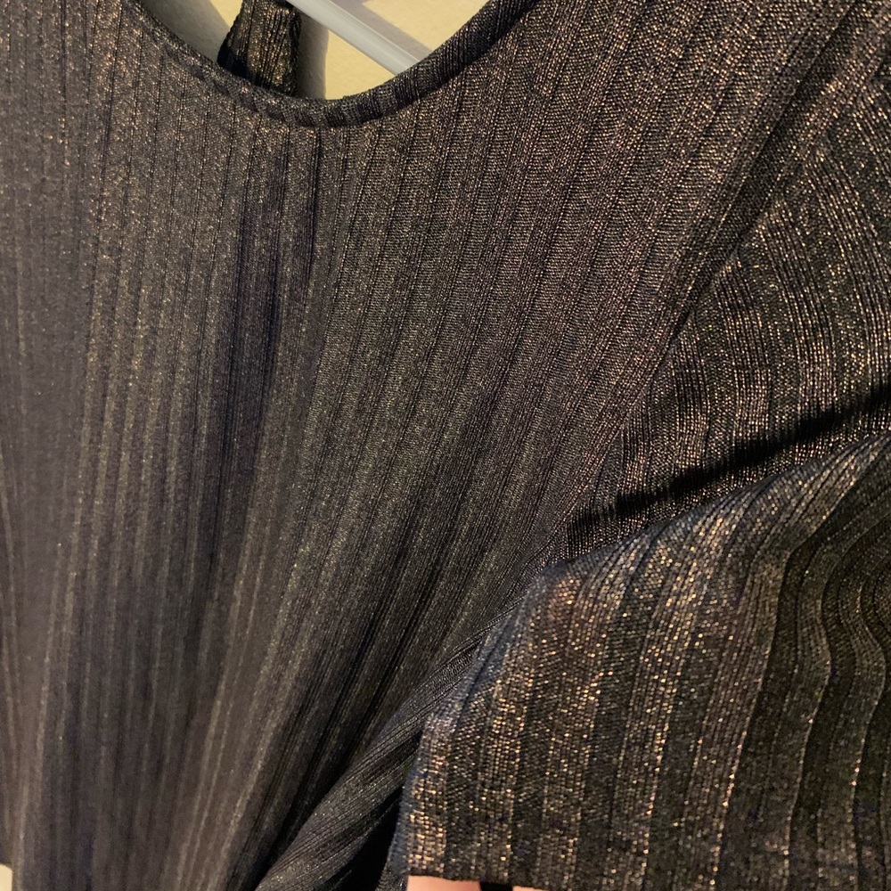 Amore adore Brown Metallic Ribbed Dress 🤎 - Picture 5 of 8